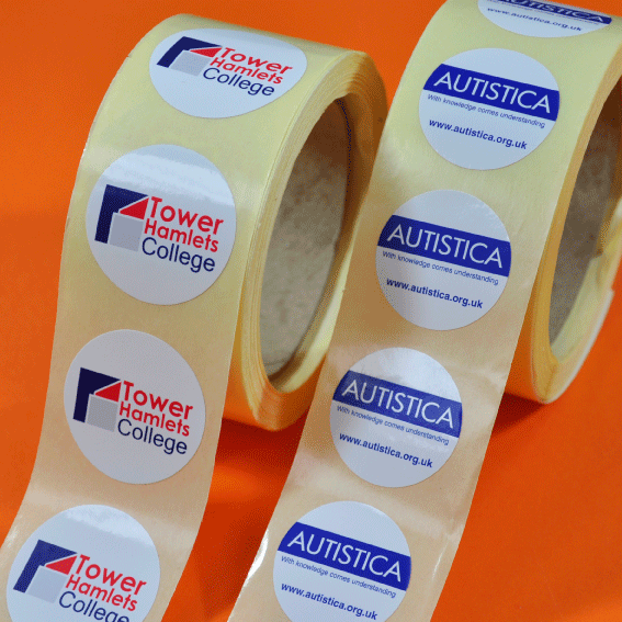 labels on rolls