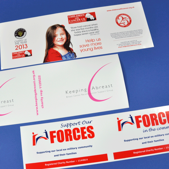 Charity fundraising stickers