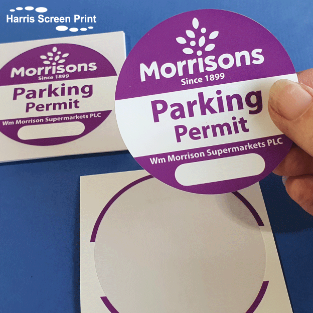 Car Parking Permit Stickers I Car Windscreen Stickers I Parking Stickers  Printed