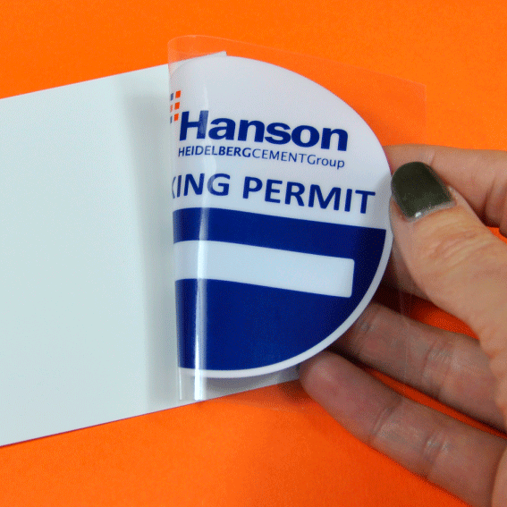 car window permit stickers