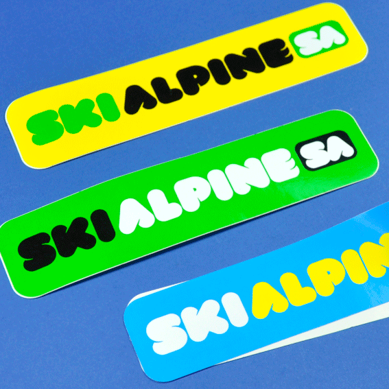 waterproof stickers ski