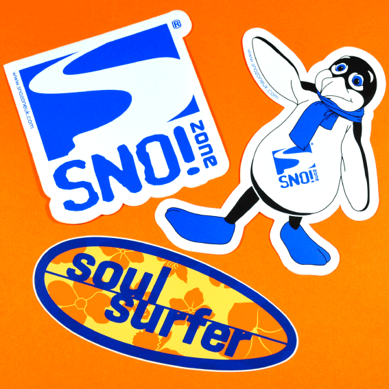 Waterproof Stickers skiing