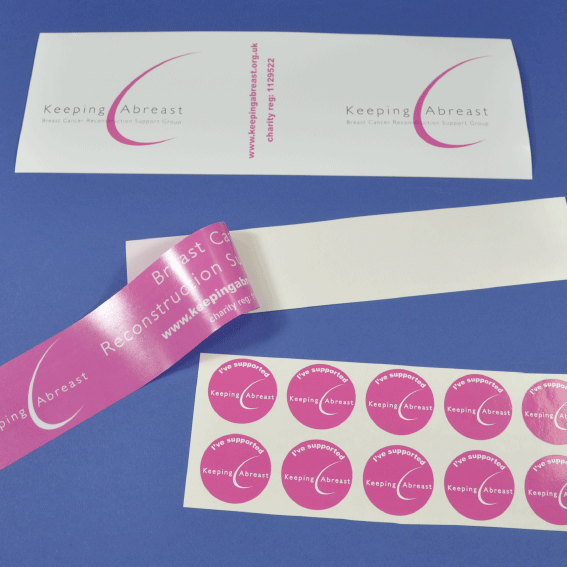 Charity fundraising stickers