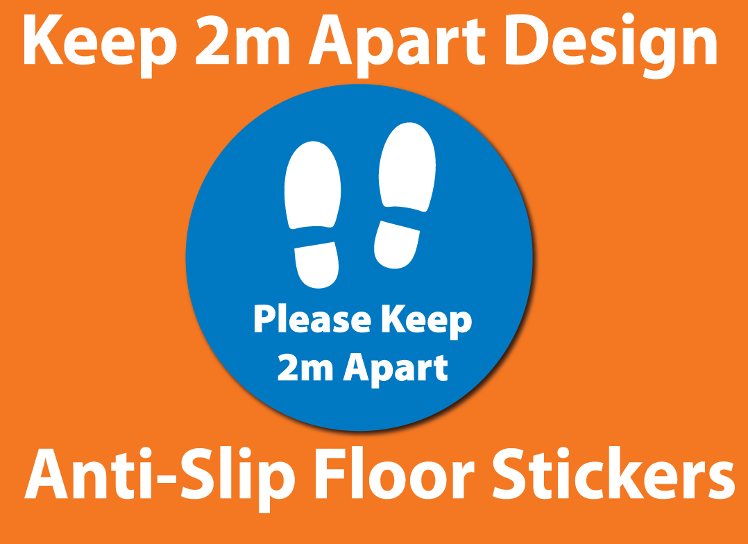 Flash Sale Social Distancing Floor Stickers STOCK DESIGN