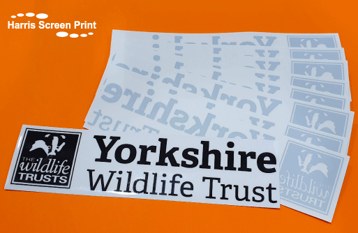 Car Window Stickers printed for Wildlife Trust