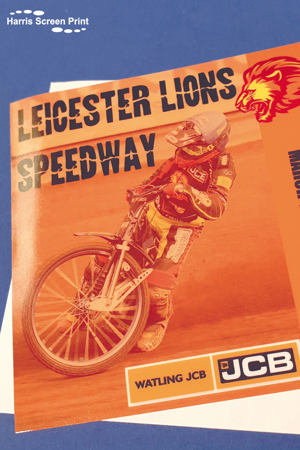 Car window stickers printed for Leicester Lions Speedway
