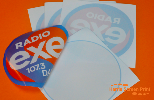 Car window stickers printed for radio station