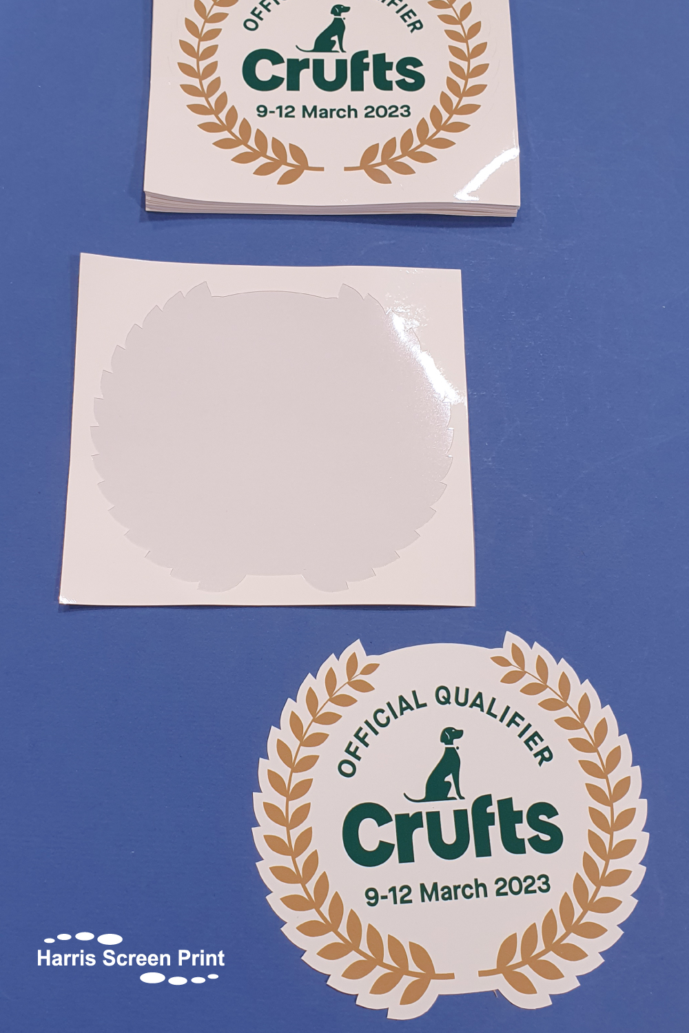 Official Crufts 2023 Qualifiers car window stickers printed