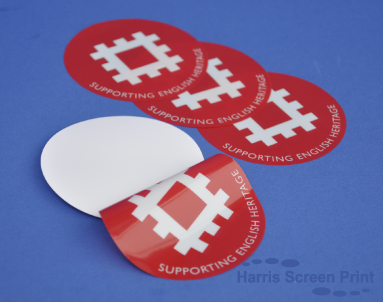 Self Cling Car Window Stickers printed for English Heritage
