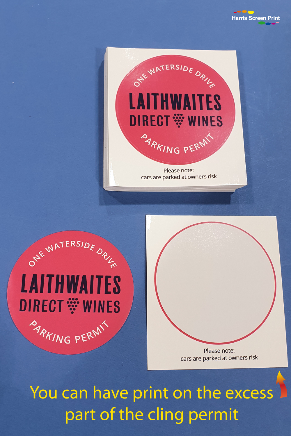 Car park permits printed for Laithwaites Wines