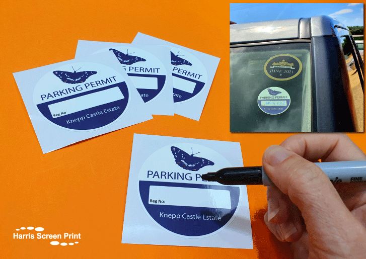 How to design an eye catching car permit window sticker