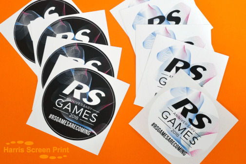 Waterproof Stickers printed for RS Sailing in the UK