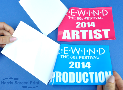 Car Window Stickers Printed for Rewind Festival