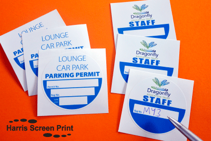 Windscreen Permit Stickers you can write on