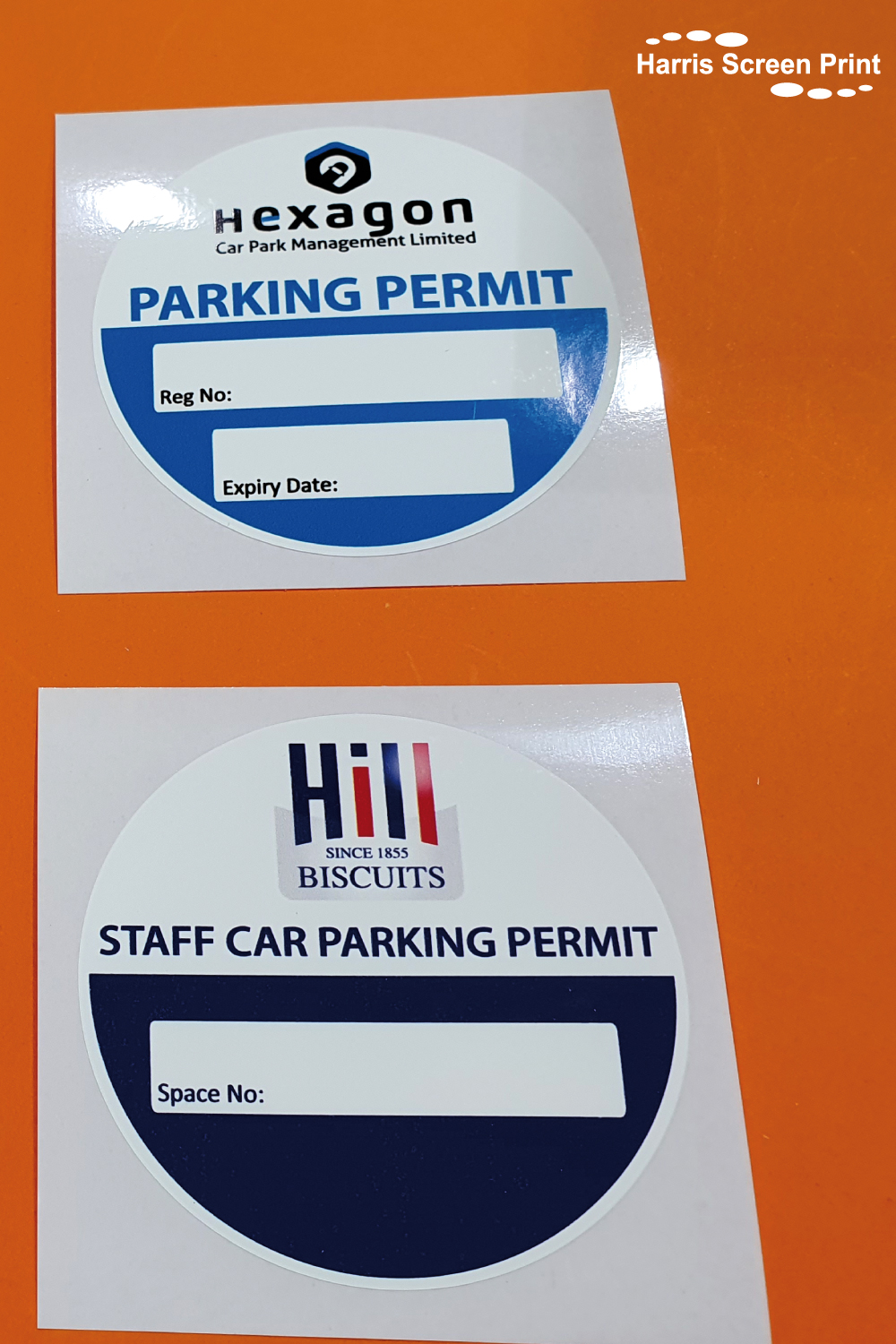 Staff Parking permits printed 