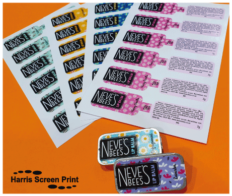 Vibrant waterproof labels printed with tamper tears