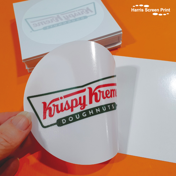 Car stickers printed for Krispy Kreme Doughnuts