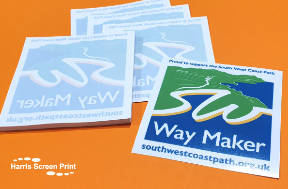 Window Stickers printed on self adhesive vinyl