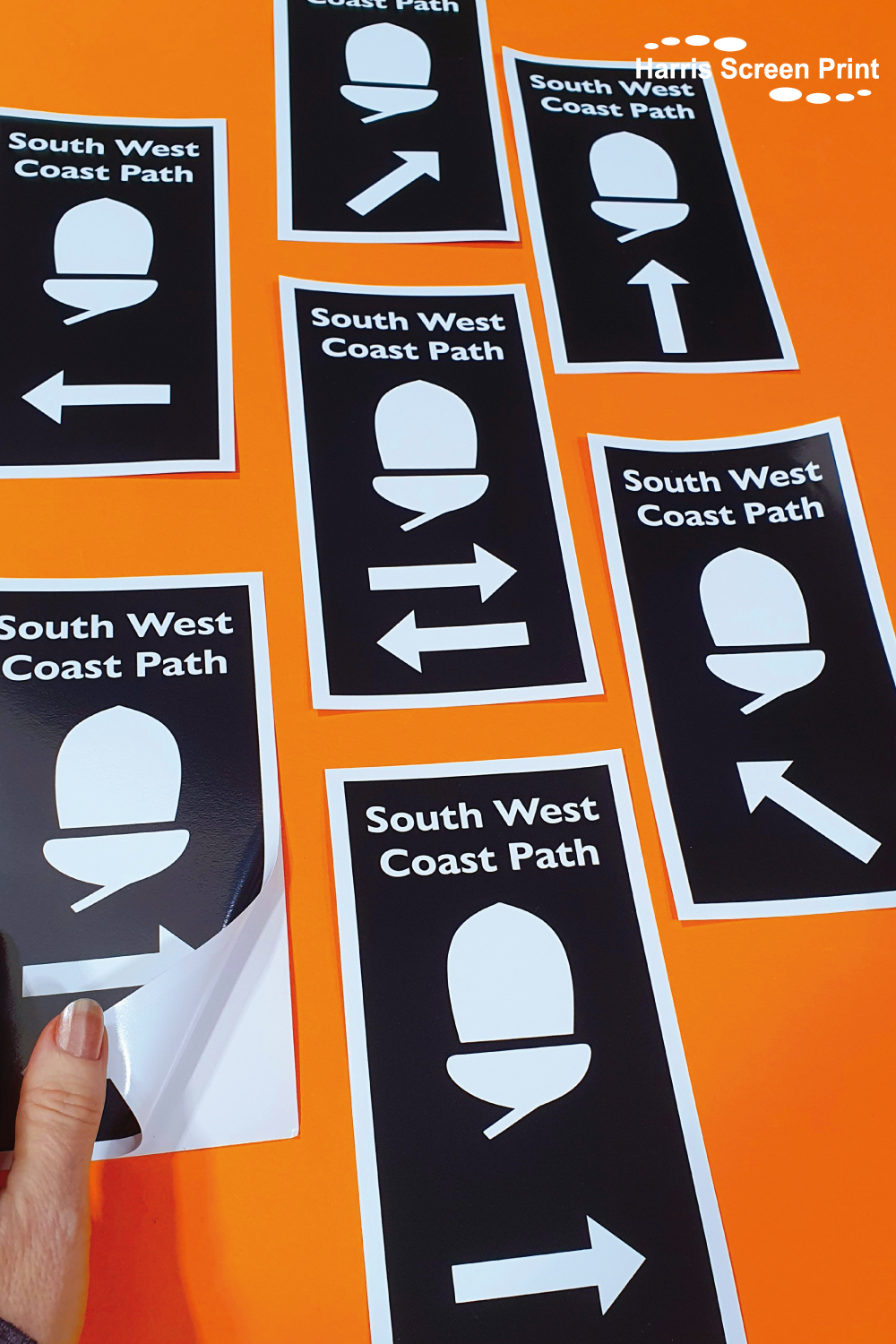 Waterproof Stickers printed for South Coast West Path